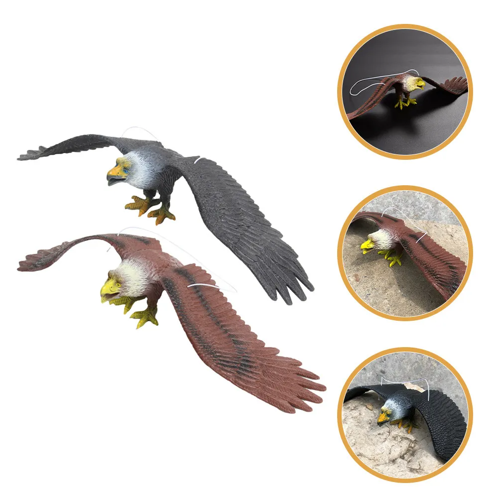 2pcs-eagle-simulation-realistic-hanging-decoration-educational-wildlife-bird-balance-statue-forest-bird-toy