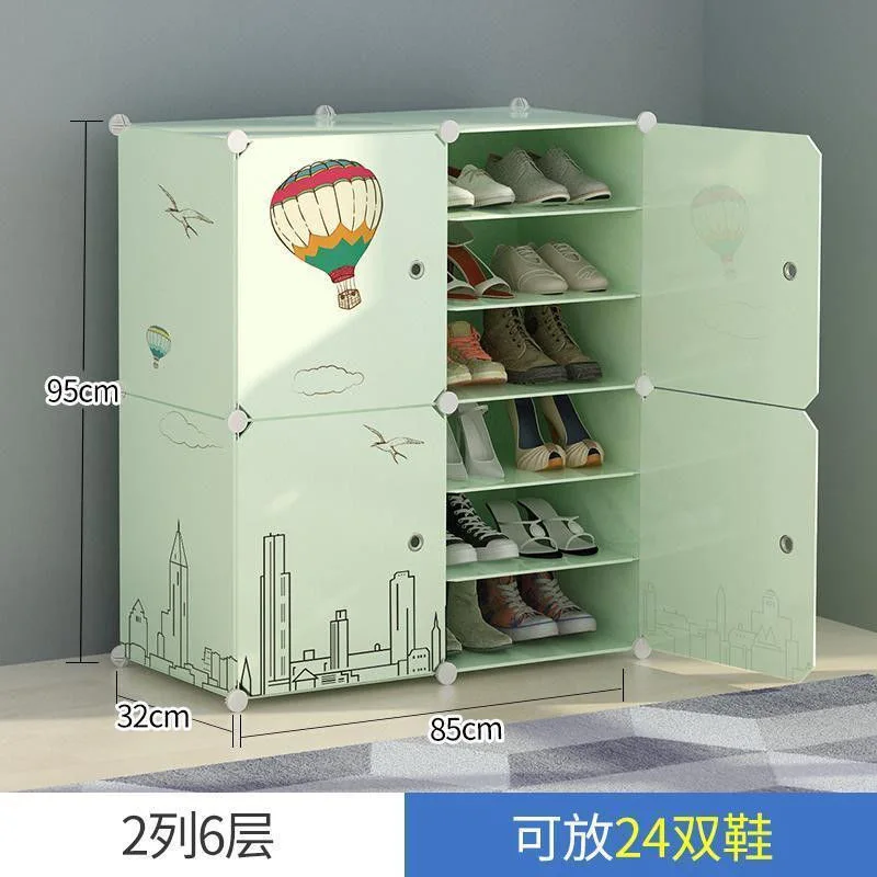 Simple shoe rack, small narrow door, good-looking home interior, new multi-layer dust-proof storage artifact, dormitory bedroom