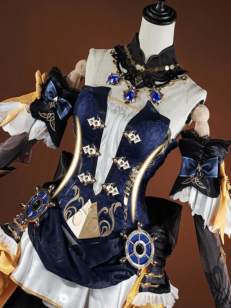 Navia Cosplay Game Genshin Impact Navia Cosplay Costume Woman Christmas Uniforms Clothes Sets Wig Shoes Genshin Impact Cosplay