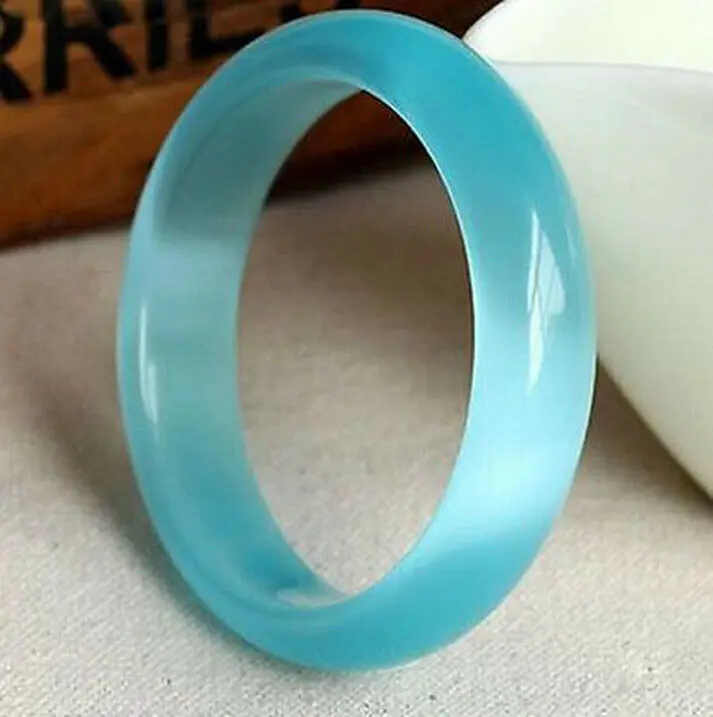 Natural Jadeite Color Hand Carved Round Jade Bracelet Fashion Jewelry Women's Jade Bracelet Women Men Charm Bracelets