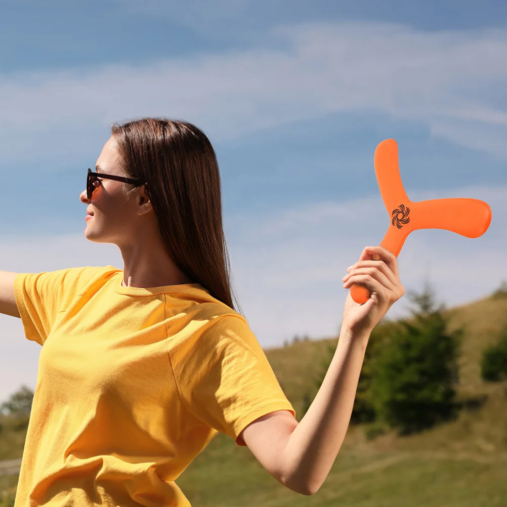 3 pçs engrossado macio voando boomerang para crianças recreação ao ar livre praia esportes disco voador família jogar pegar brinquedo de esportes ao ar livre