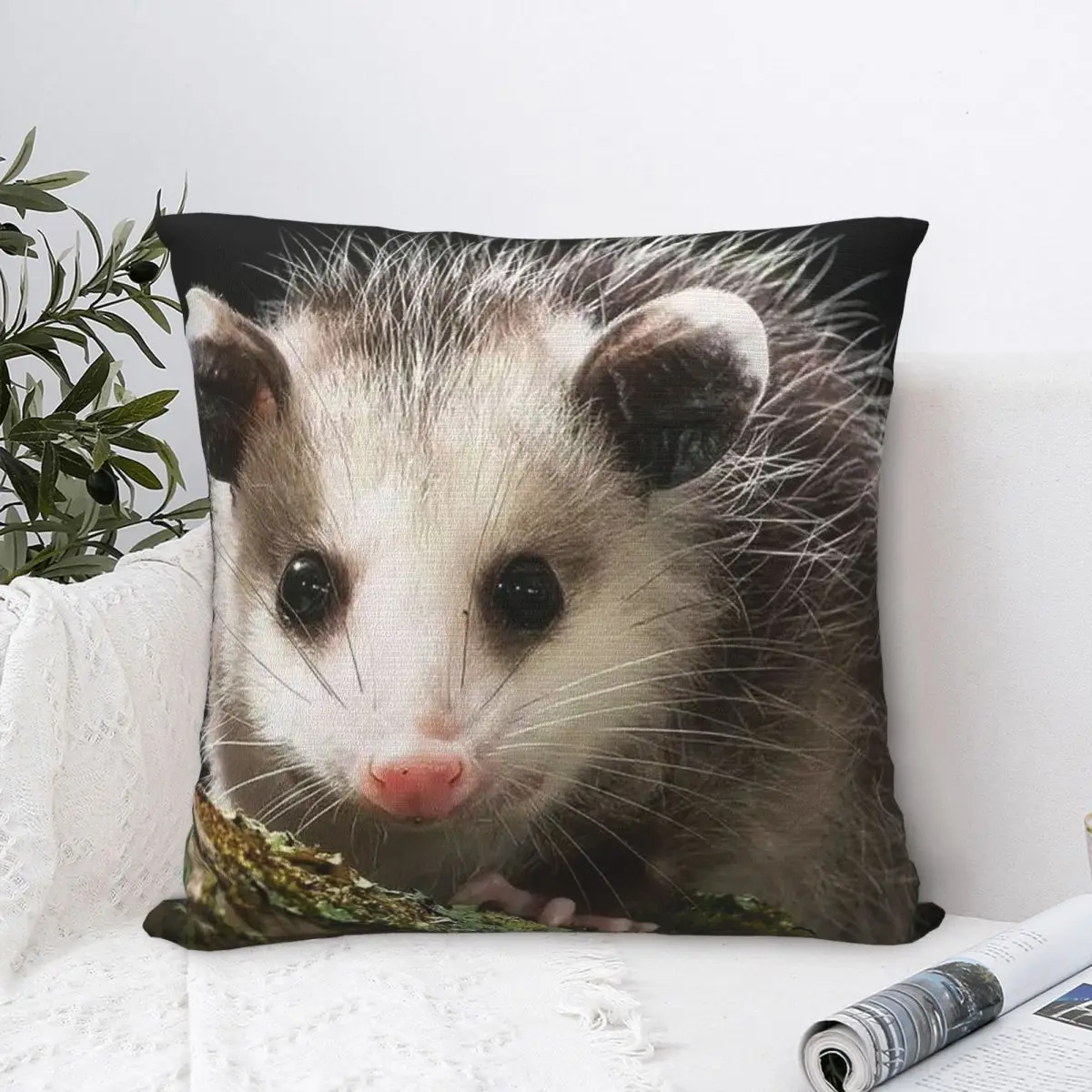 

The Hungry Opossum Animal Pet Pillowcase Cushion Comfort Throw Pillow Sofa Cushions Used for Home Bedroom Living Room