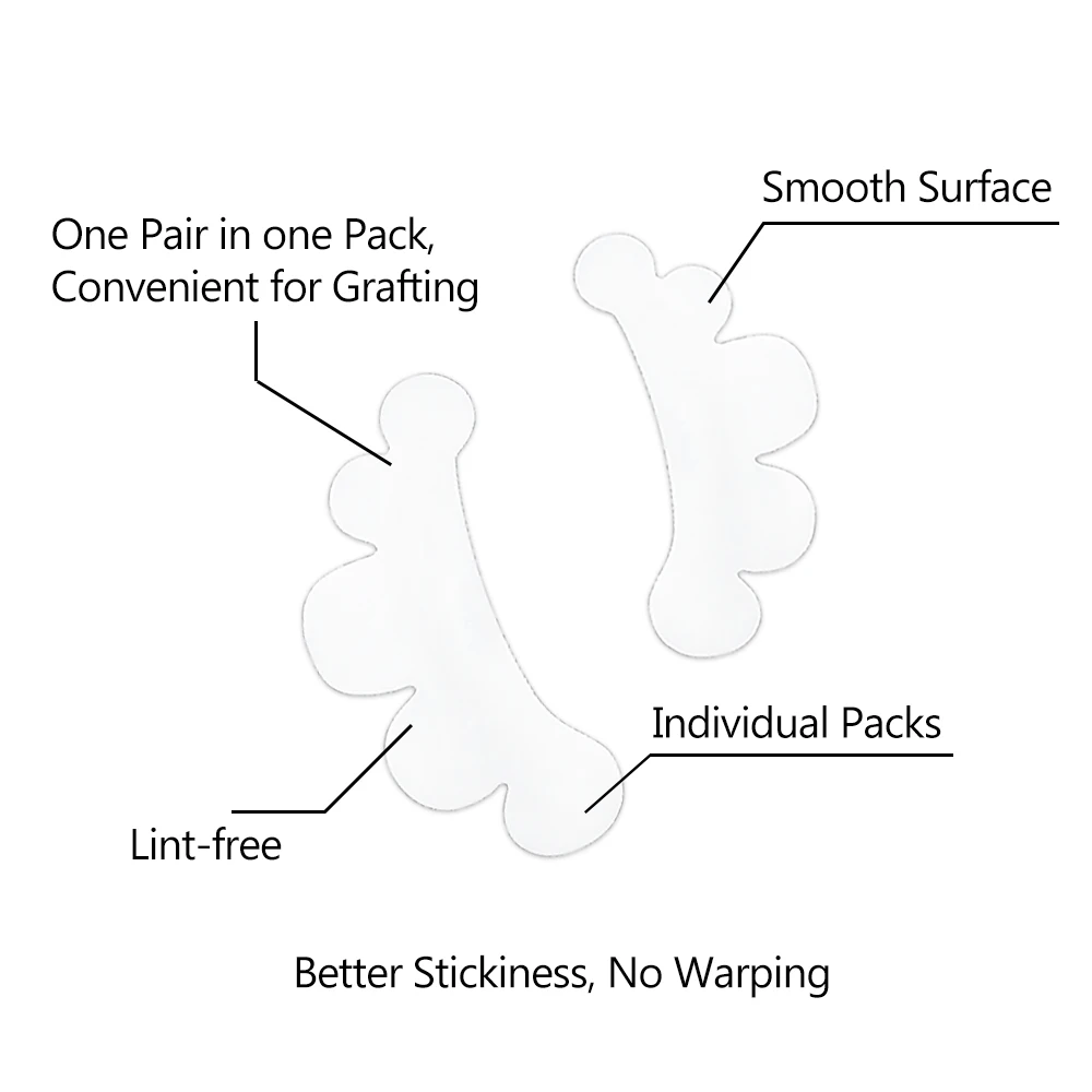 50 Pairs Cloud Shape Hydrogel Under Eye Pads Disposable Lash Isolation Patches for Eyelash Extension Grafting Makeup Beauty Tool