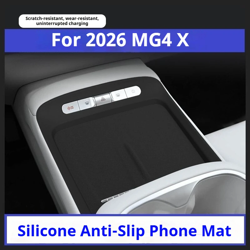 For MG 4X 2026 Car Silicone Wireless Charging Phone Pad Central Control Water Cup All Inclusive Package Rear Garbage Bin