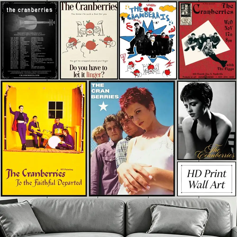 band The Cranberries Poster HD Poster Sophisticated Modern Aesthetic Wall Art For Living Room Bedroom Office Cafe Decor Gift