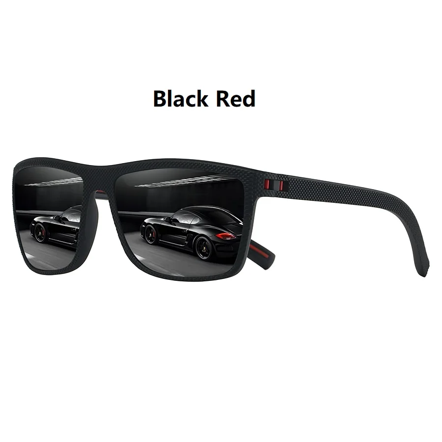 Vintage Quadratische Sonnenbrille Modische Trendige Bunte Fahr- und Bergsteiger-Brille Laufbrille mit Augenschutz – Detail 5