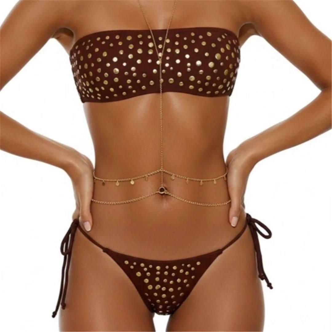 S - XL Neuer, sexy 3D-Bikini mit Polka-Dot-Muster, Damen-Badeanzug, zweiteiliges Bikini-Set, Badebekleidung, Badeanzug, Modell V8122 – Detail 9
