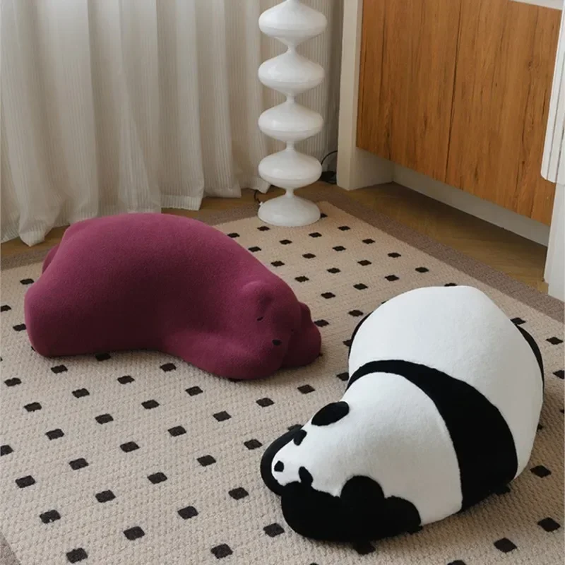 Som dormir urso único lounge sofá urso polar preguiçoso sofá crianças assento animal designer acolchoado urso móveis elegantes