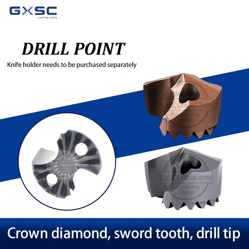 

1PCS Crown Diamond Violent Drill Blade Internal Cold Gun Blade Stainle Steel Blade Diameter 10.0-25.8 Wear resistant Blade Tool