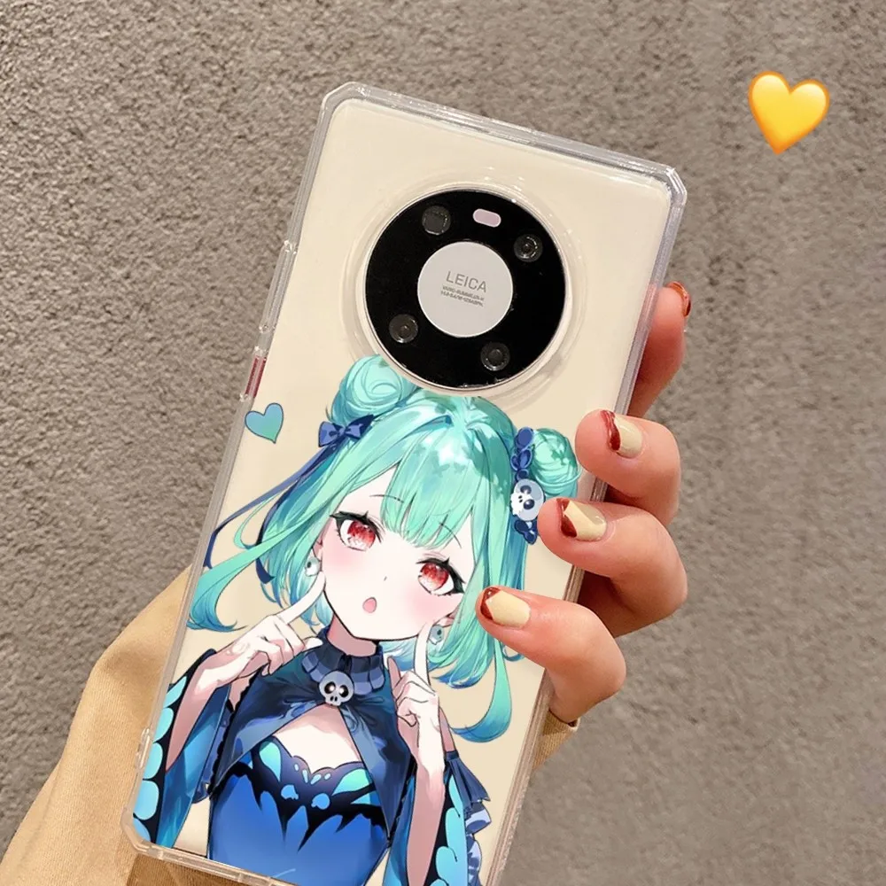 Uruha Rushia Anime Phone Case For Samsung S10 20 22 23 A10 40 For Xiaomi10 Note10 For Huawei P50 20 Honor60 70