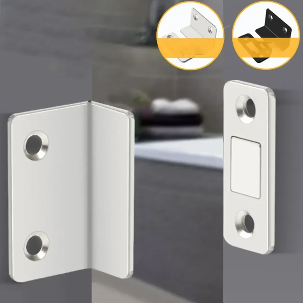 10-1PC Magnetic Cabinet Catches Magnet Door Stops Ultra-Thin Invisible Anti-Rust Door Magnet Kit With Screw For Closet Cupboard