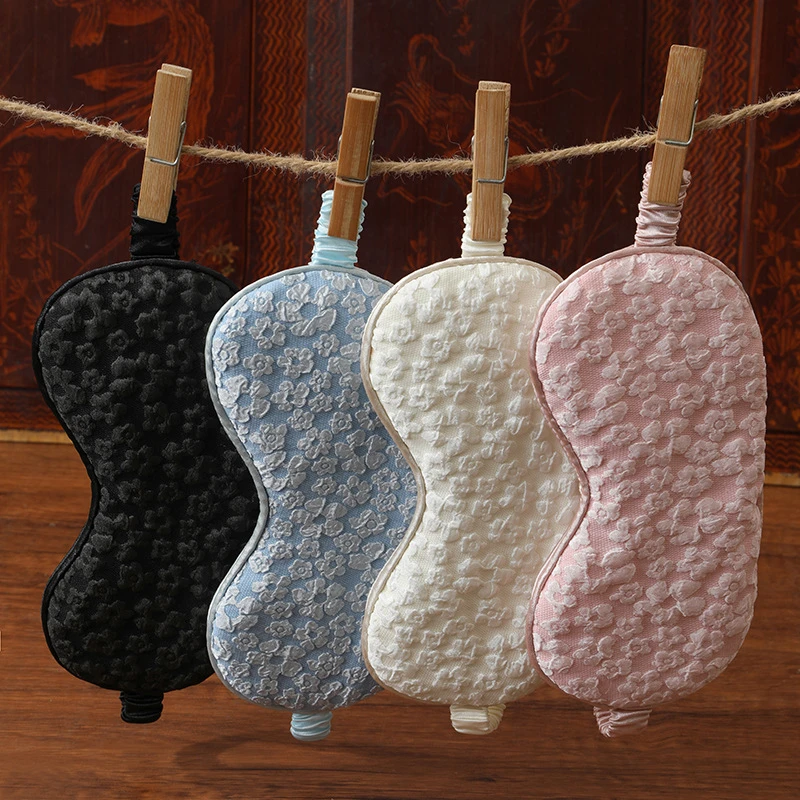 Eye Mask Cool Feeling Breathable Shading Sleep Mask Ultra Soft Light Blocking Eye Cover For Travel Night Sleeping Relaxation view 5