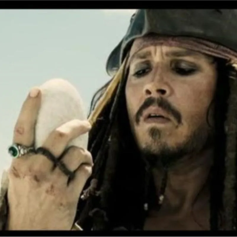 Pirates the Caribbean man accessory Ring of Death Captain Jackparrow skull cool gothic Ring dropshipping movie cosplaysummer sea