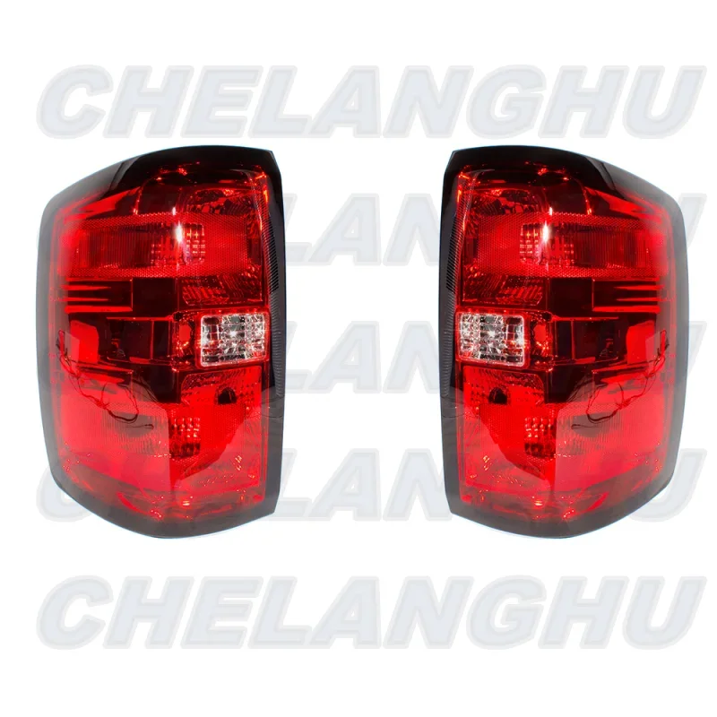 Pair Tail Light Rear Lamp Without Bulbs For Chevrolet Silverado 1500/LD 2500 HD 3500 HD 2014 2015 2016 2017 2018 2019