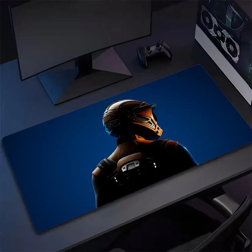 Anime Satisfactory Mouse Pad Keyboard Desk Mats, Kawai Rubber, Non-Slip Desk Mat, XXL90x40cm