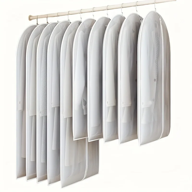 Fully Enclosed Clothes Hanging Dust Cover Suit Coat Clothing Protection Cover with Zipper Clothing Protection Cover YWFCZ02