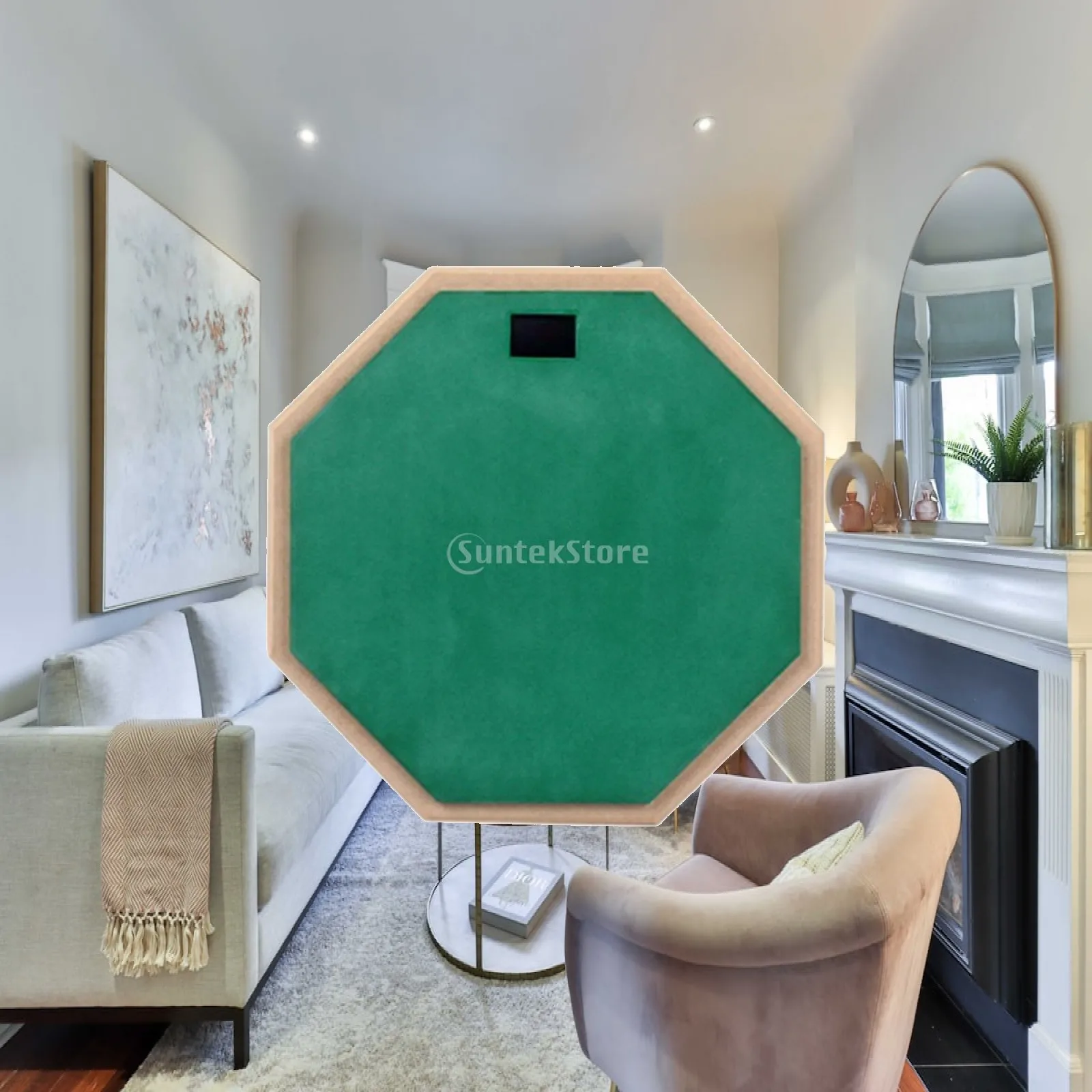 Drum Practice Pad High Rebound Octagonal Drum Pad Percussion Portable Silent for Drummers, Warm-up, Home