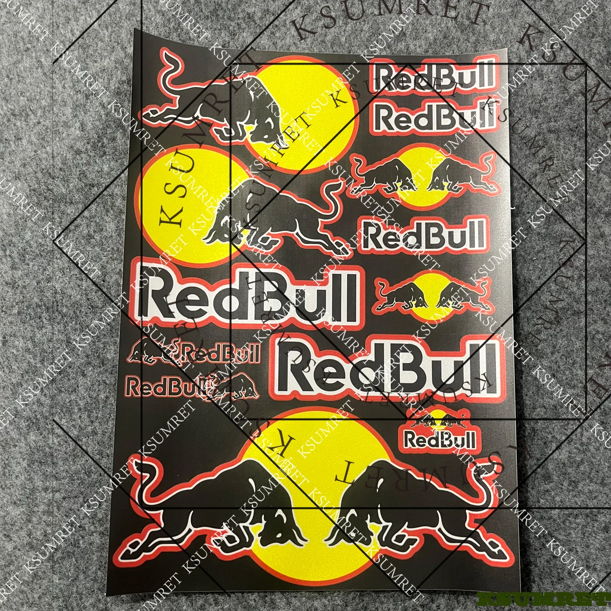 الفينيل ل ريد بول دراجة نارية ملصق مائي خزان شعار ملصقات مجموعة #3