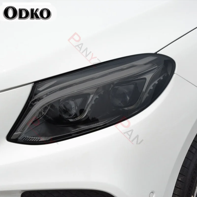 For Mercedes Benz GLE Class W166 C292 W167 AMG 2015-On Car Headlight Protective Film Transparent Black TPU Protective