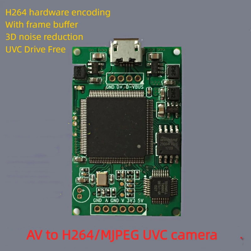 

Video New Capture Card AV Signal to USB Camera H264 Hardware Code UVC Drive Free OTG