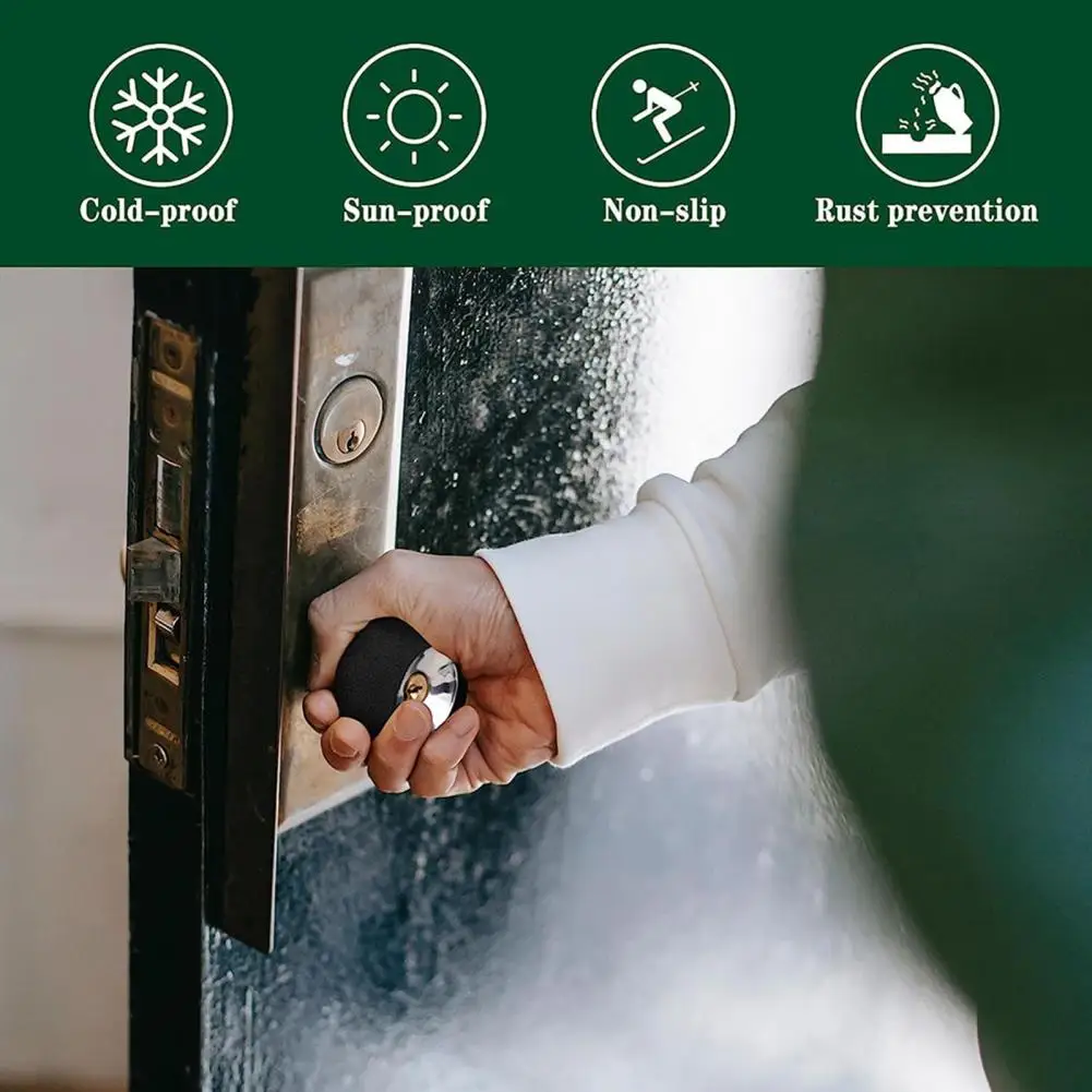 

Protective Door Knob Cover Door Knob Protective Cover Sleeve Non-slip Anti-static Handle Protector Summer Winter Scald for Home