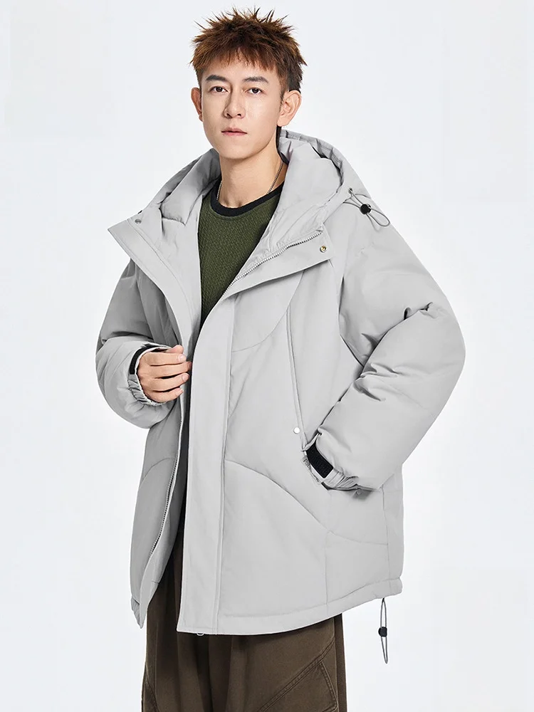 

Зимняя куртка Paul Frank: мужская повседневная свободная куртка с капюшоном из хлопка, теплая, утепленная, из полиэфирного волокна, с длинными рукавами