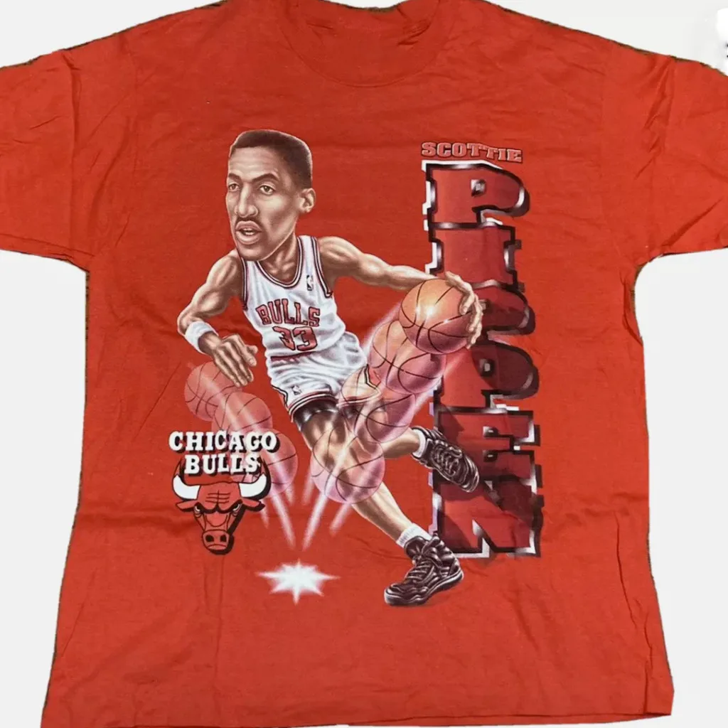 Scottie Pippen red T-shirt VTG shirt Unisex tee All sizes JJ4452