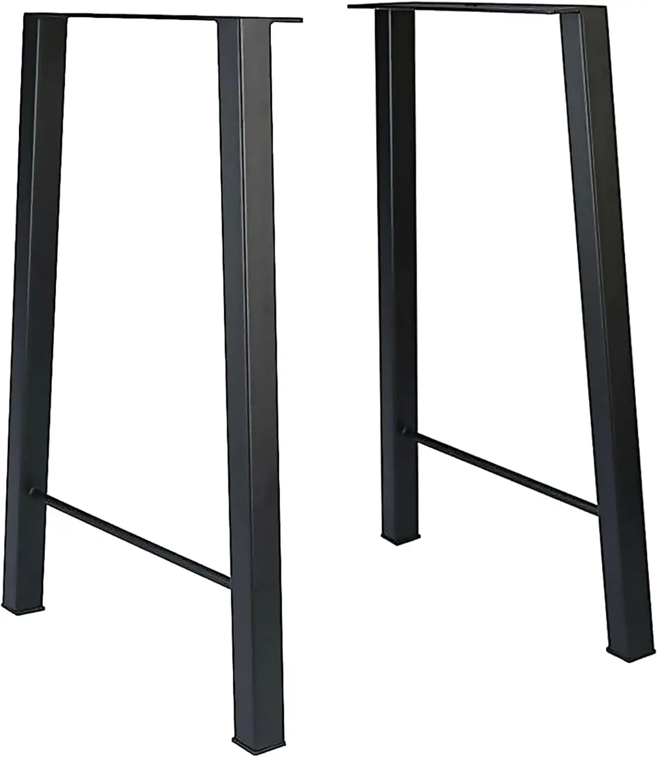 2 PCS 28'' Industry Trapezoid Dinning Table Legs Metal Steel Desk Legs DIY Furniture