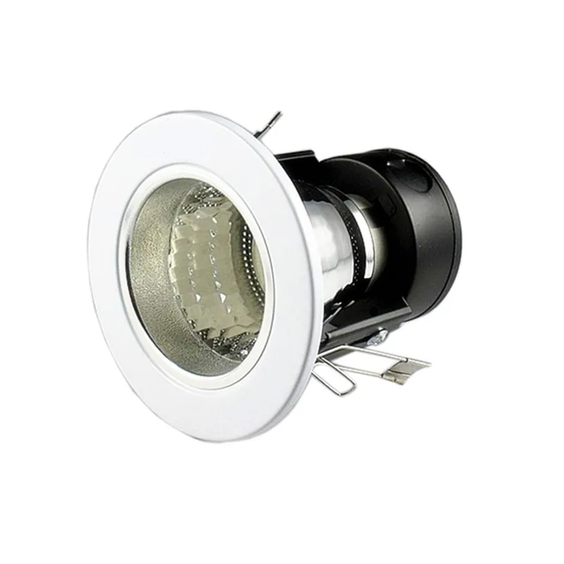 Imagem -02 - Redondo Recesso Luz de Teto Caixa Suporte Downlight Lâmpada E27 25 35 10 Pcs Lot Branco