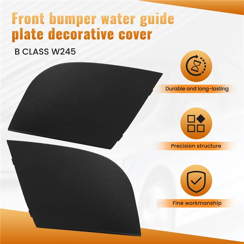 Couvercle de charnière de capot moteur, couvercle de vidange d'eau, protection d'angle pour Mercedes Benz MB classe B W245 2005 – 2011-T48C