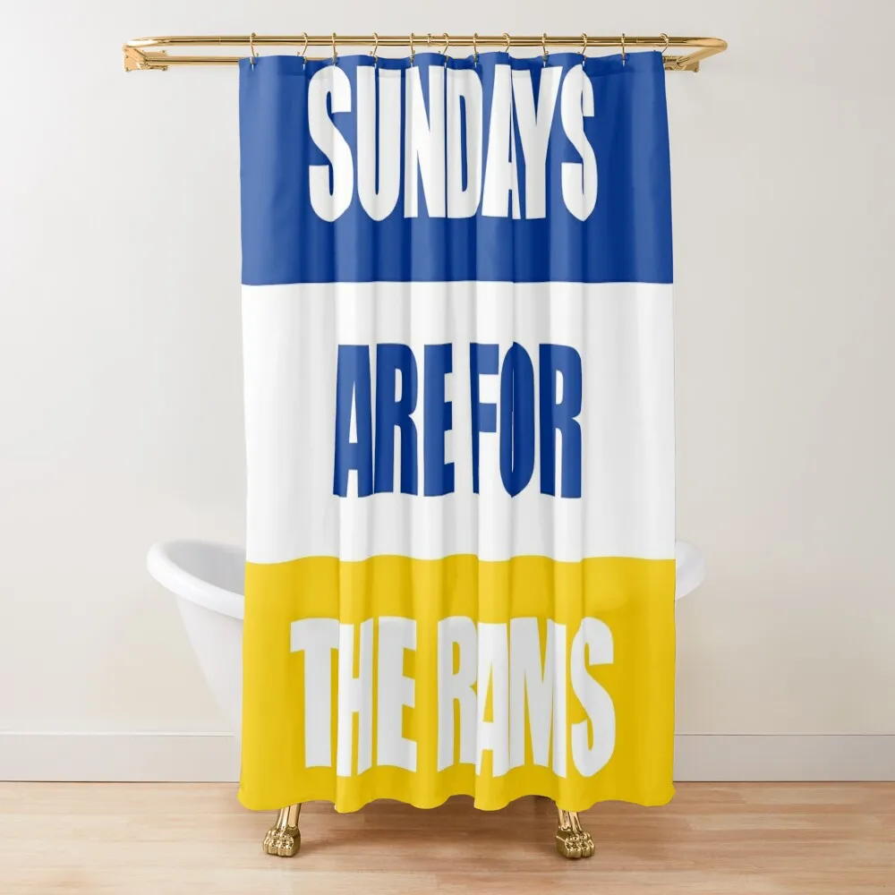 

Sundays Are For The Rams Shower Curtain For Bathroom Anime Bathroom Bathroom Deco Shower For Curtain
