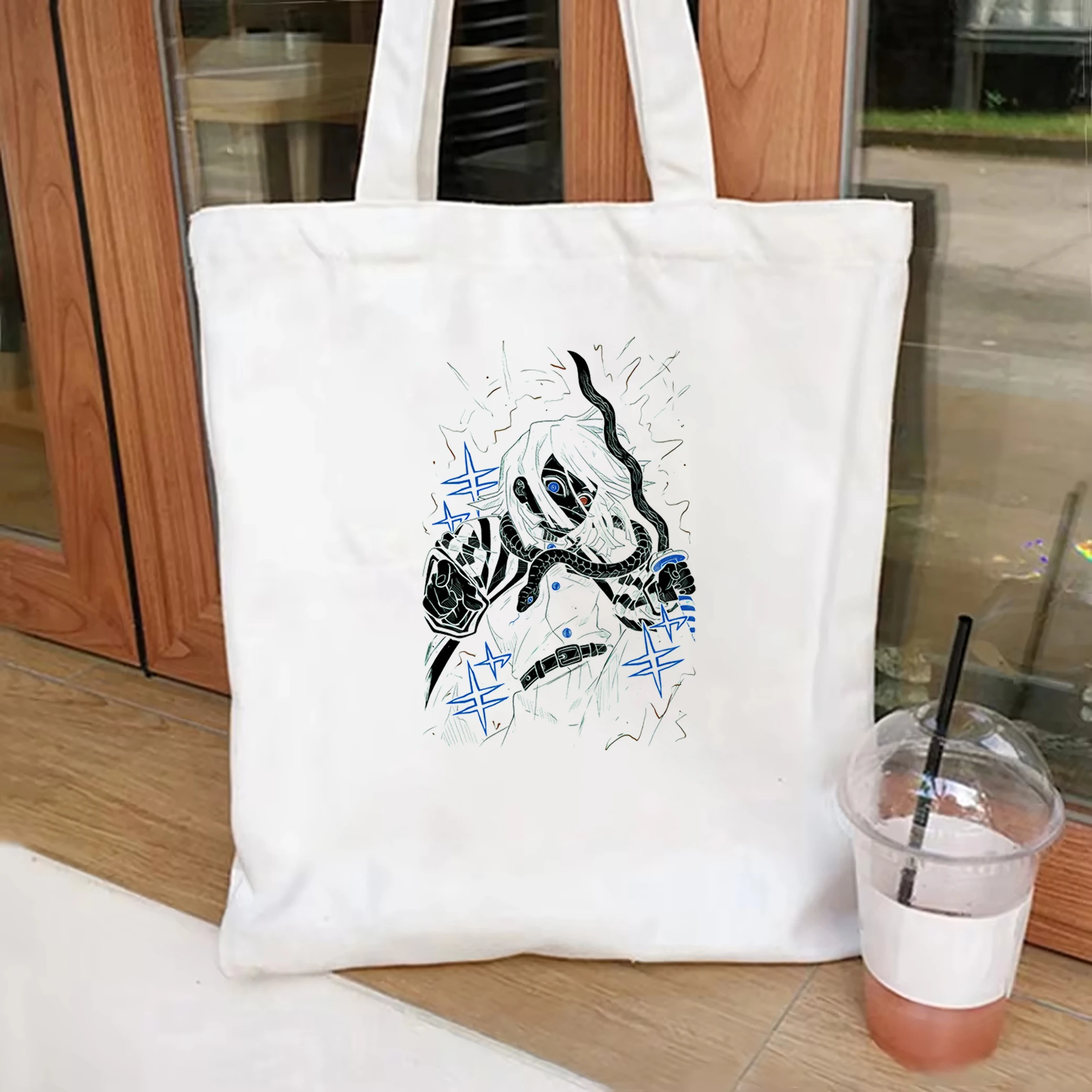 Demon Slayer tote bag Popular Anime Demon Slayer Women's Storage Bag Best Anime Gifts Aesthetic Anime Graphic Canvas Bag