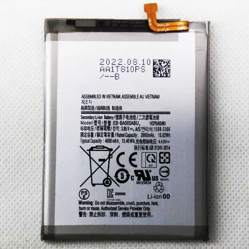 EB-BA505ABN EB-BA505ABU 4000mAh battery For Galaxy A50 A505F SM-A505F A505FN/DS A505GN/DS A505W A30s A30 SM-A507FN A50S