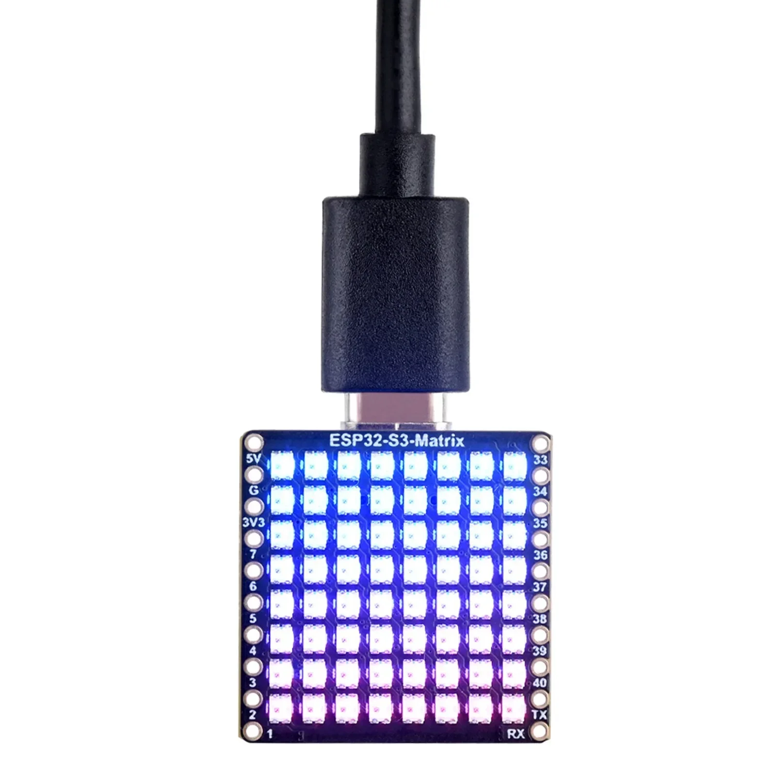 Placa de microdesarrollo ESP32-S3 con matriz de LED de 8x8, Wi-Fi y Bluetooth LE para proyectos IoT