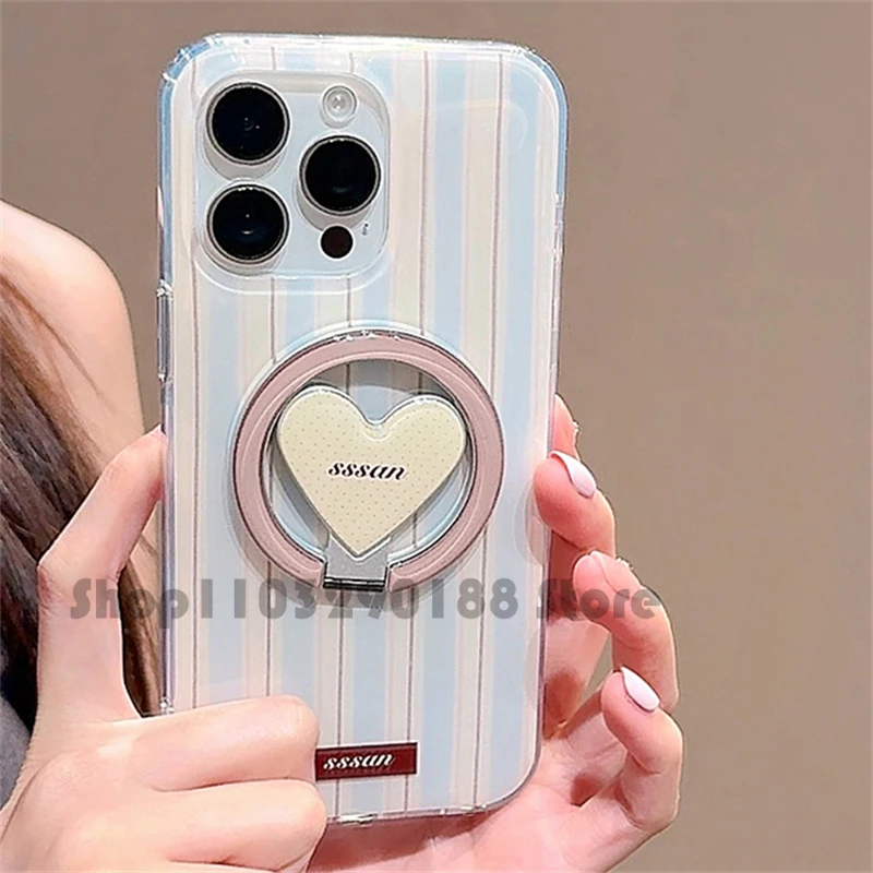 かわいいハート型のマグネット式グリップトック、iPhoneやiPadに適したマグセーフ対応スマホホルダー