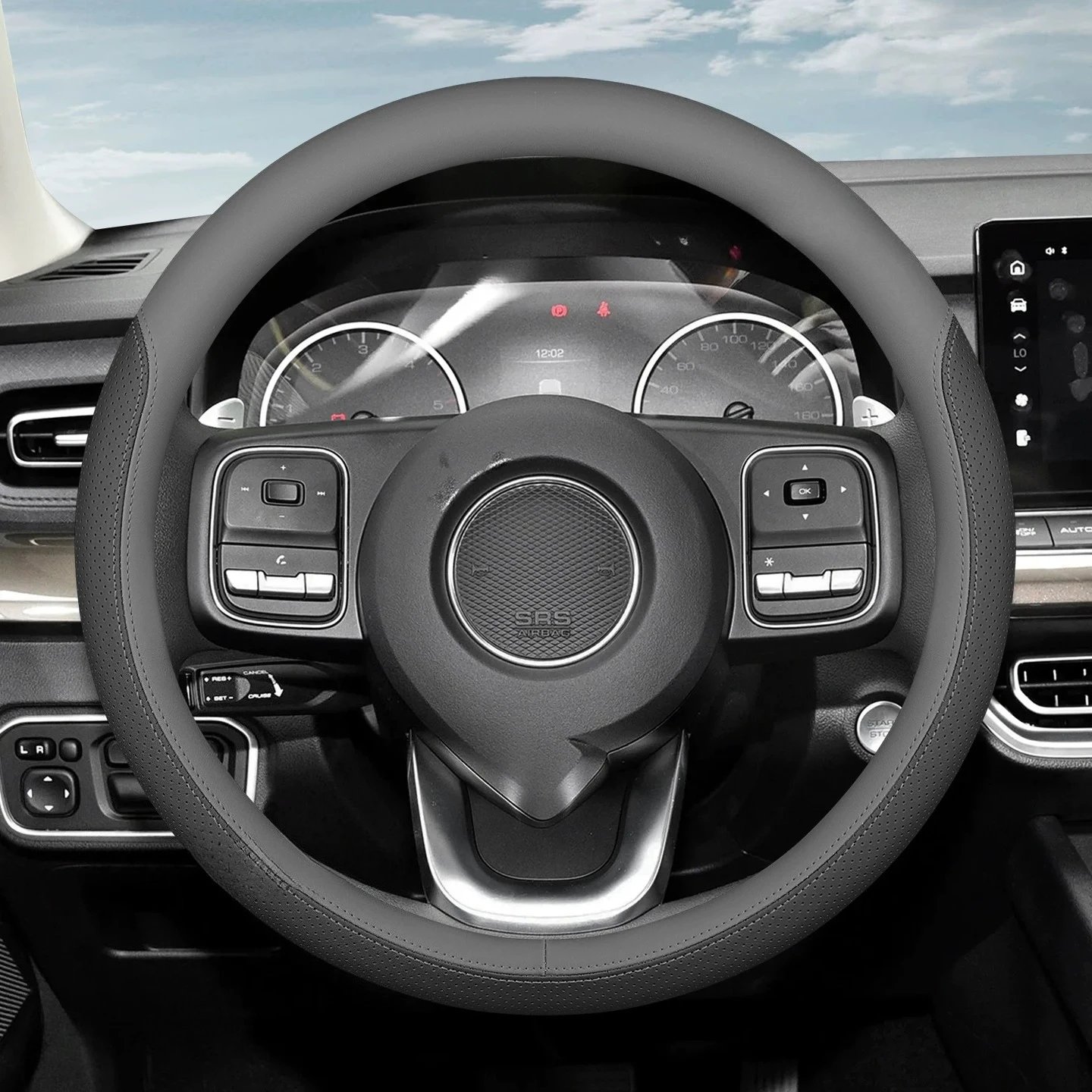 

Leather Car Steering Wheel Cover for GWM Poer 2025 2026 2027 Accessories Parts