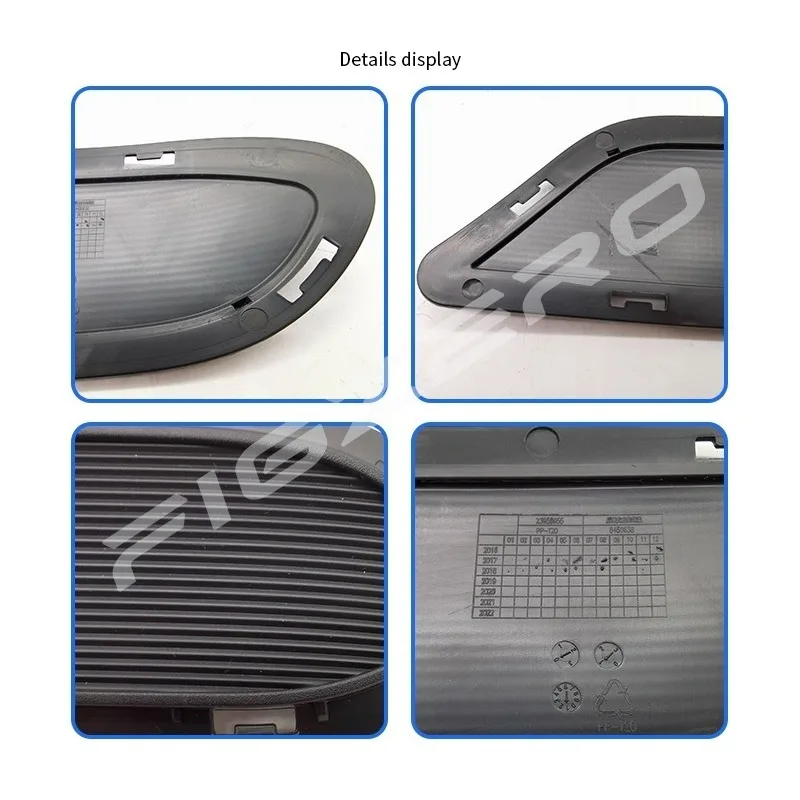 Véritable pare-chocs arrière noir couverture garniture pare-chocs arrière revêtement d'habillage bouchon accessoire pour Baojun 510