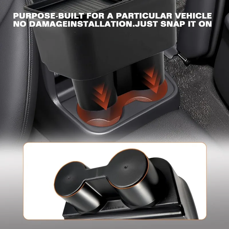 

Precise Upgraded For Toyota Sienna 2021-2025 Car Trash Can Trash Bin& Organizer With Lid, Back Seat Cup Holder Accessories