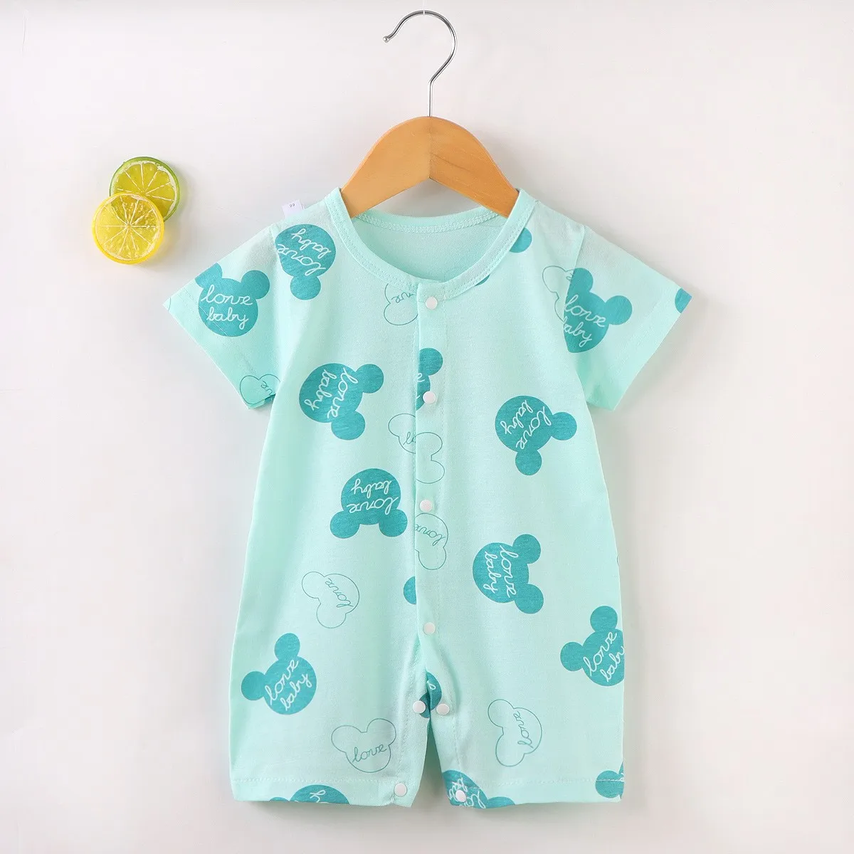 Cartoon Mickey Cute Baby Romper Summer Clothing Toddler Short Sleeved Climb Clothes Jumpsuit Infant Costume Newborn Bodysuits