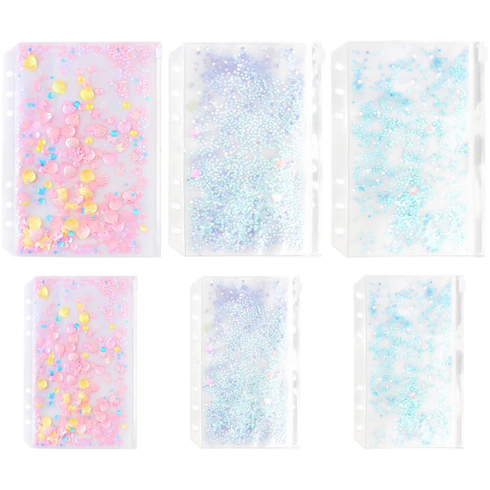 

6 шт., очень толстые сумки на молнии, набор прозрачных окон, сумки для хранения из ПВХ для ручек, маркеров, документов, квитанций, карманов для переплета