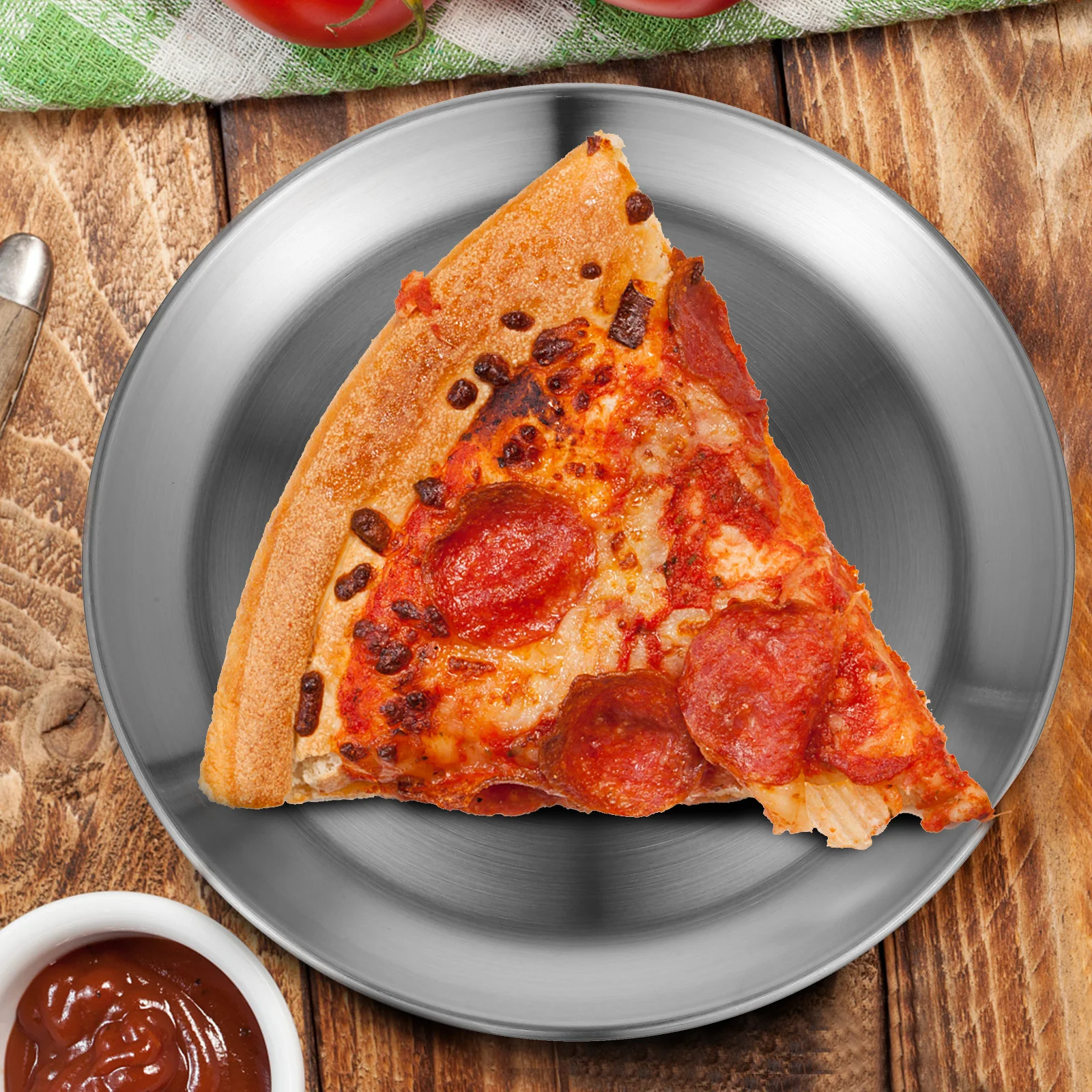 

6Pcs Non-Stick Pizza Pans Stainless Steel Baking Trays with Shovel for Easy Serving Pizza Pans,pizza Pan for Ovens,pizza Trays