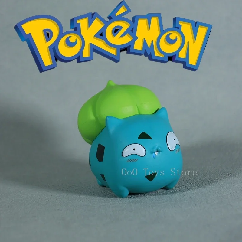 8cm/3.14in Pokemon Fool Stupid Smilingly Pikachu Cute Figure Car Decoration Collection Model Toys