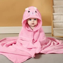 Cartoon Animal Baby Bath Towels Soft Newborn Hooded Towel Blanket Toddler Bathrobe Warm Sleeping Swaddle Wrap for Boys Girls