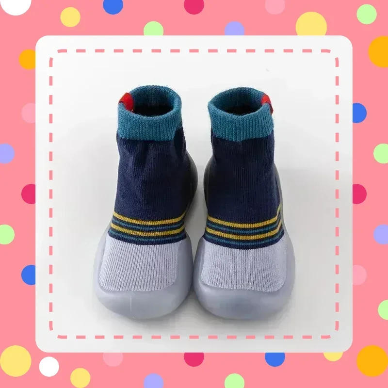 Zapatos transpirables calcetines moda de primavera calcetines para niños zapatos de bebé niño recién nacido nuevos zapatos de bebé suela suave calcetines antideslizantes para bebé