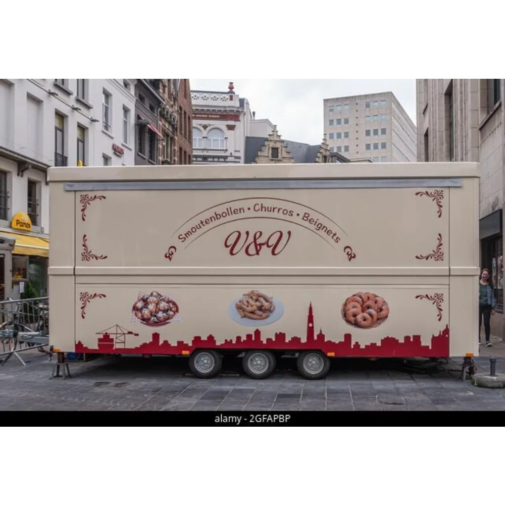 

Mobile 13ft Food Trailer Coffee Ice Cream Cart New Hot Design Catering Trailer with Easy Mobility for Outdoor Sales