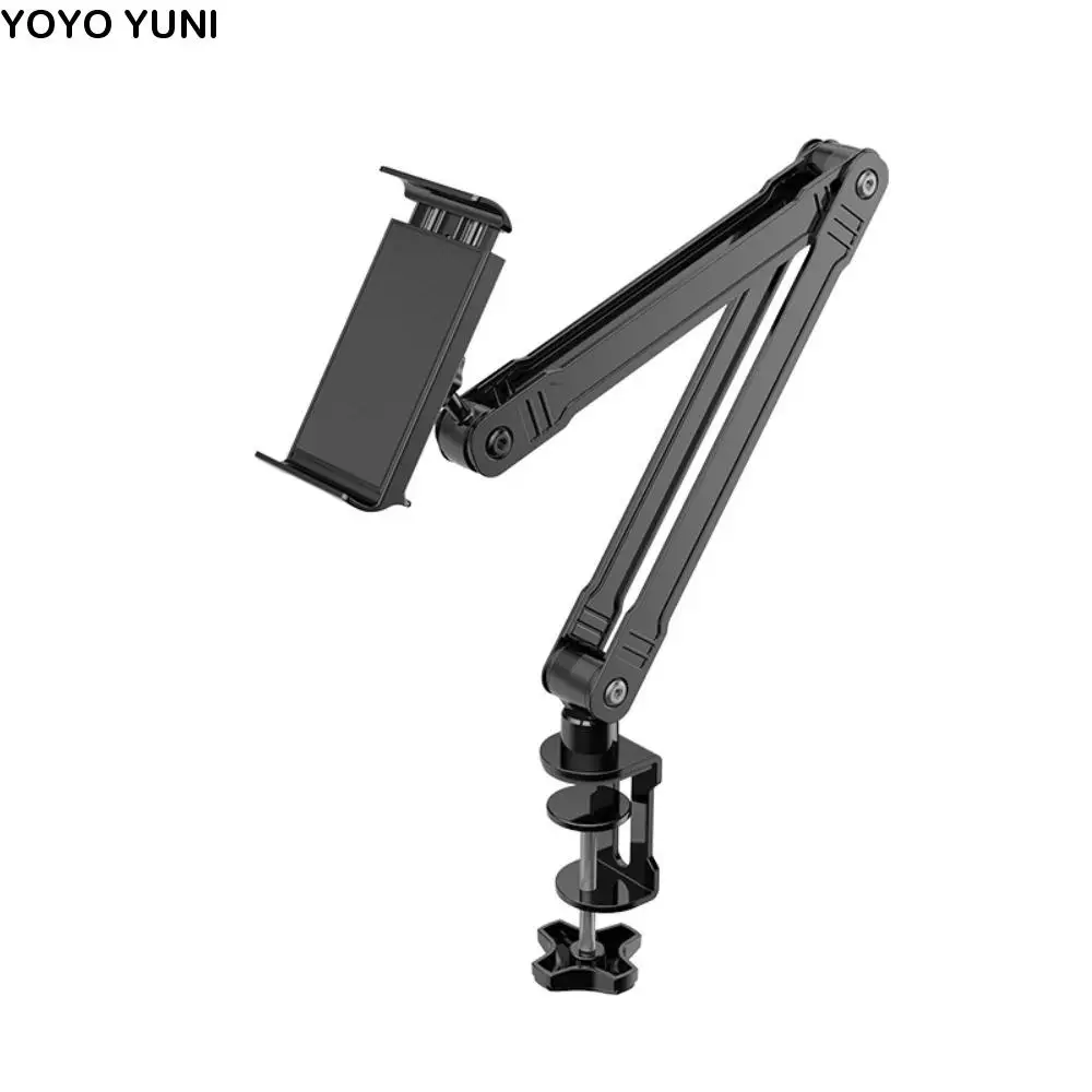 

Многофункциональный регулируемый складной держатель для планшета, прочная подставка для планшета с длинной ручкой, сплав, вращающаяся на 360 градусов подставка для офиса