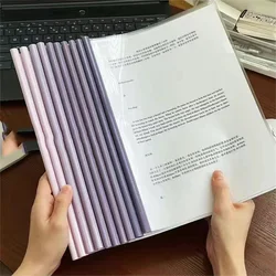 10 sucker rod clips, A4 thickened folder, insert page folder, book folder, office storage, test paper binding folder, file folde