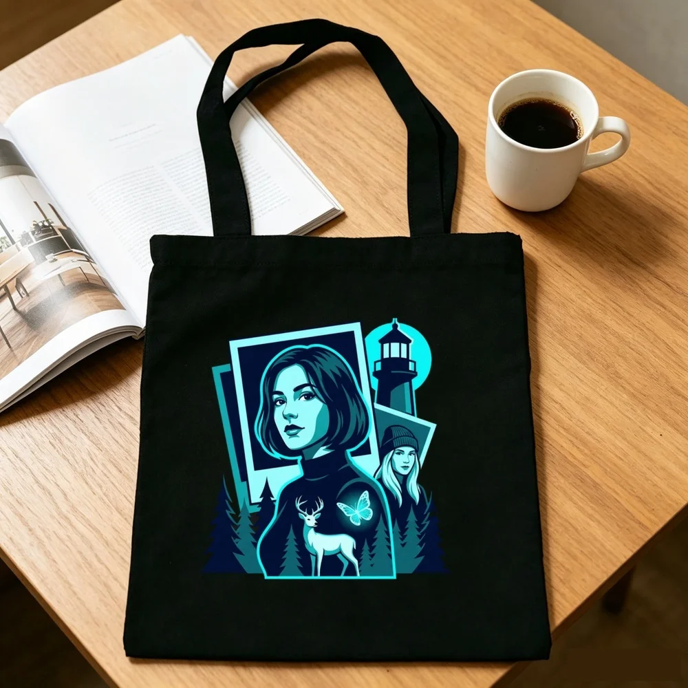 Life Is Strange tote bag y2k canvas  shopping reusable totebag woman