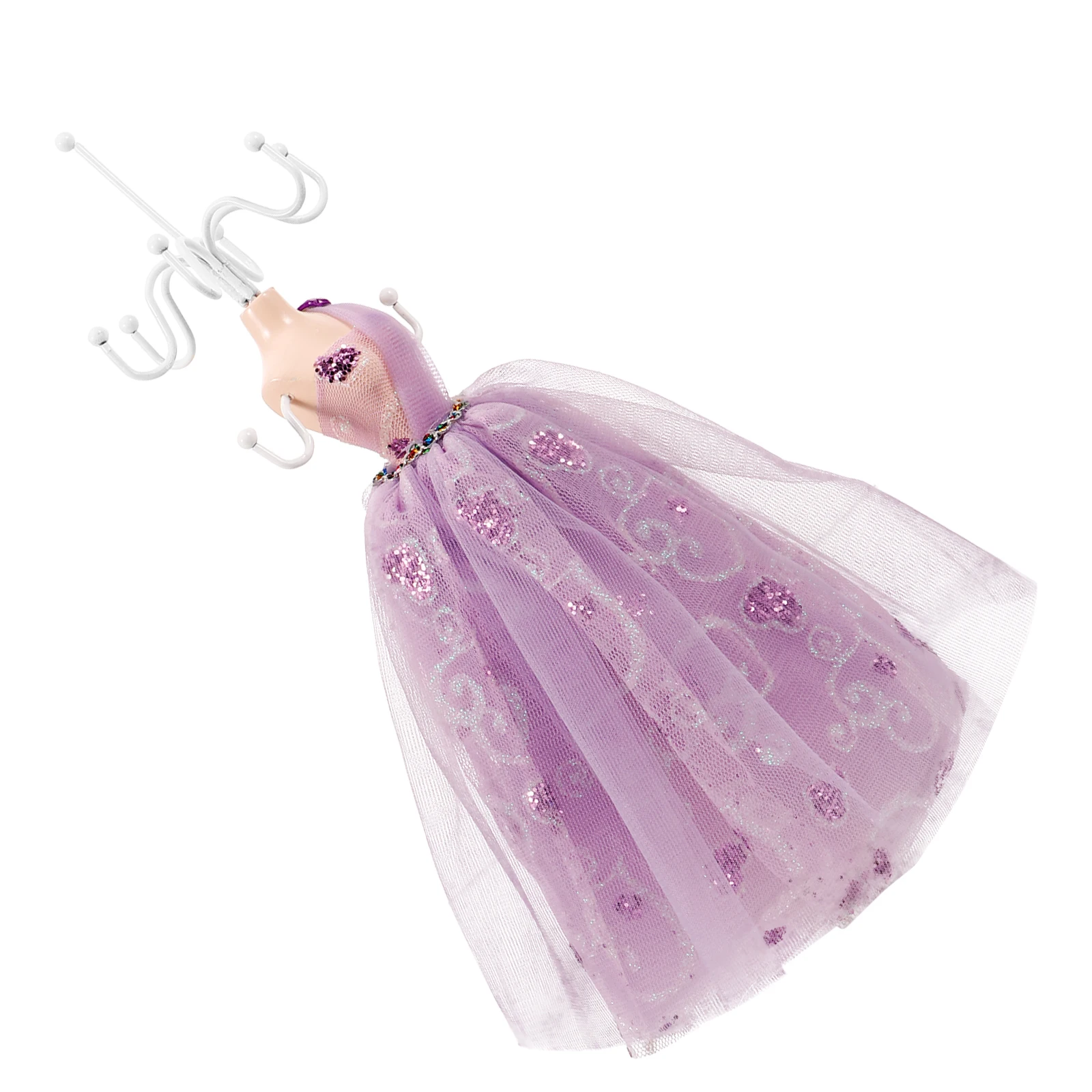 

Jewelry Box Storage Earrings Display Stands Holder Girl Organizer Iron Travel Rack Decorative