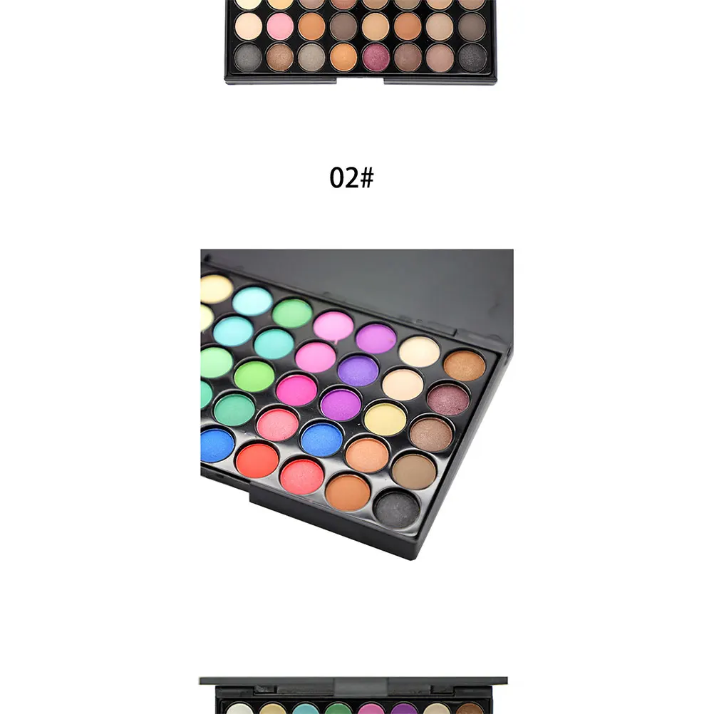 

40 Colors Shadow Eyeshadow Pallet Palette Multicolor Eyeshadow Powder Finish Long Lasting Pigmented Makeup